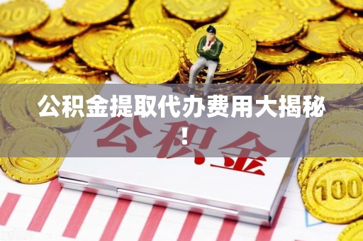 平和公积金提取代办费用大揭秘! 平和公积金提取代办费用大揭秘!